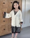 Soft Lace-Trim Kids Nightgown